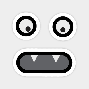 Cute Funny Vampir Monster Smiley Face Sticker